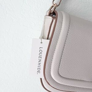 Beautiful leather cream colored bag